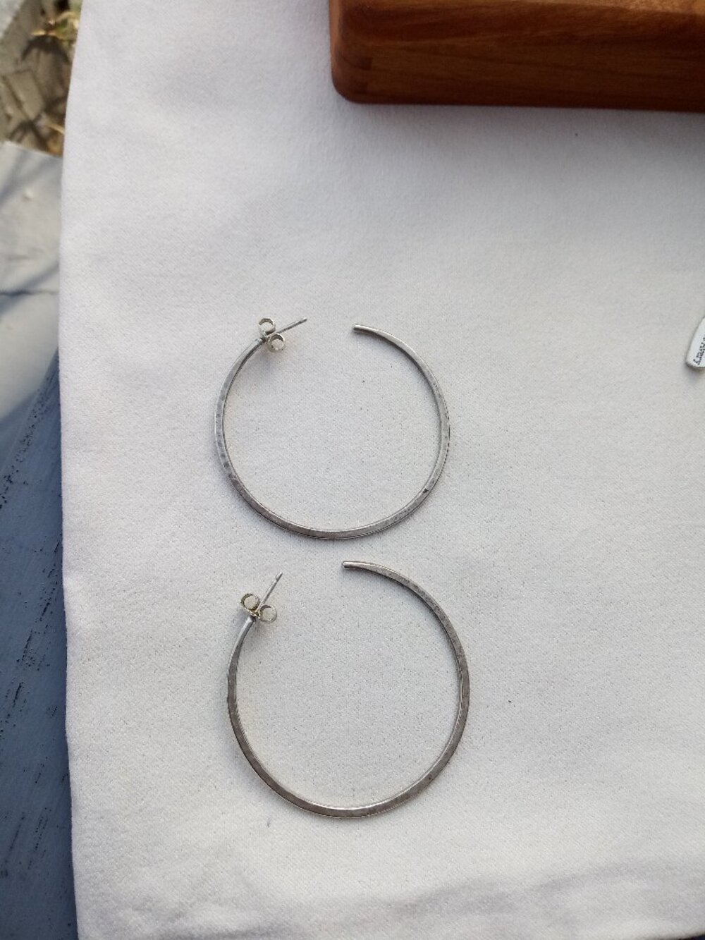 James Avery Sterling Silver hoops 1.5" large